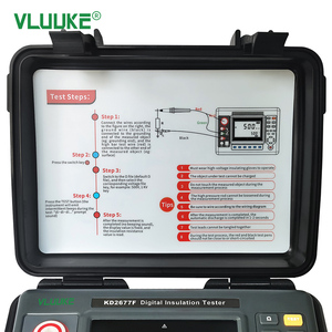 VLUUKE KD2677 dijital Megohm metre yalıtım direnç test aleti elektronik güç IP67 koruma ile 220V 0.2 doğruluk - Product Image 4