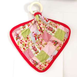 Pronto per la Spedizione: Copertine per Neonati in Bambù con Stampa Mista e Anello in Legno, Giocattoli Personalizzati per Bambini, Ecologici, Lavabili, Carini e Sicuri - Product Image 2
