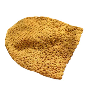 Sombrero de verano <span class=keywords><strong>para</strong></span> <span class=keywords><strong>mujer</strong></span>, <span class=keywords><strong>tejido</strong></span> calado de ganchillo, sólido, <span class=keywords><strong>a</strong></span> la moda, bonito, Floral, transpirable, absorbente de sudor, <span class=keywords><strong>gorra</strong></span> de cara pequeñ<span class=keywords><strong>a</strong></span> suelta - Product Image 6