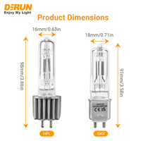 Ampoule halogène G9.5 en aluminium moulé sous pression, 575W 750W 220V 3200K, blanc chaud dimmable, en verre, HAL-G9.5