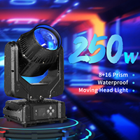 U`King Wasserdichtes Rotierendes Outdoor-Strahlerlicht 250W IP65 DJ Event Konzert Party Bühnen-Moving-Head-Lichter