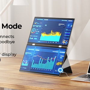 Portable double Triple tactile moniteur pliable empilé écran d'ordinateur portable Extender USB-C Compatible Android Windows IPS capacitif nouveau - Product Image 4