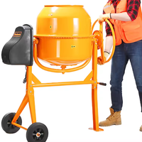 Petite bétonnière électrique 220V, type agitateur, machine à mélanger le mortier, la pierre, le ciment pour la construction et la transformation alimentaire