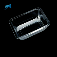 Contenants d'emballage alimentaire jetables en PET, barquettes en plastique transparent pour fruits, légumes, pâtisseries, gâteaux, sushis