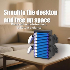 Đa chức năng CD/DVD hiển thị đứng PS Tương thích Loại vỏ nhựa trò chơi Cassette lưu trữ đứng với các phụ kiện - Product Image 5