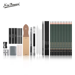 Xin Bowen 35 Stück Skizzierung Zeichenset Großhandel Künstlerzubehör Werk professionelles Skizzier-Stiftset mit Löschläser - Product Image 1