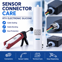 Silicone RTV non-déformable efficace de 300 ml pour la fixation et l'étanchéité des circuits imprimés, mastic électronique pour contrôles industriels, silicone flexible
