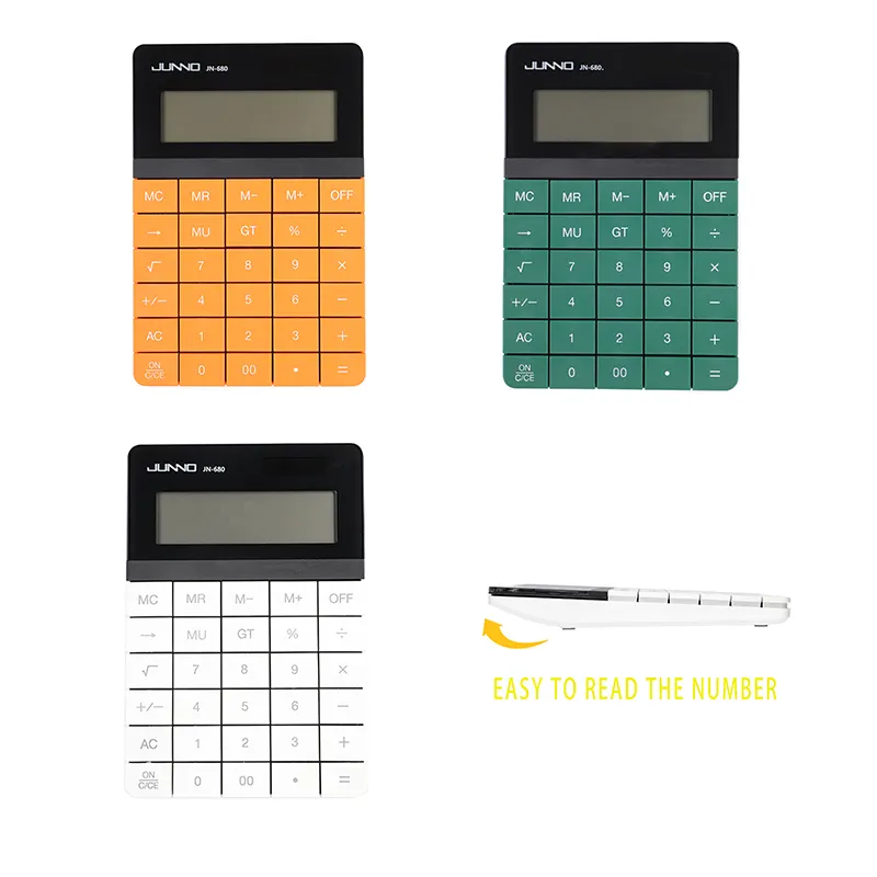 Werks lieferant Zwei-Power-AAA-Batterie Desktop Office Elektronischer Rechner Solar Power calcul adora