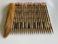 Pinceau de calligraphie chinoise de luxe en émail cloisonné, style héritage culturel immatériel national, fait main, filigrane, poils de loup, pour artiste