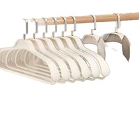 Kunststoff-Kleiderbügel für den Hausgebrauch mit Breitem Schulterdesign, Nahtlos, Rutschfest, Verstärkt, Extra-Großer Mantelbügel für Anzüge