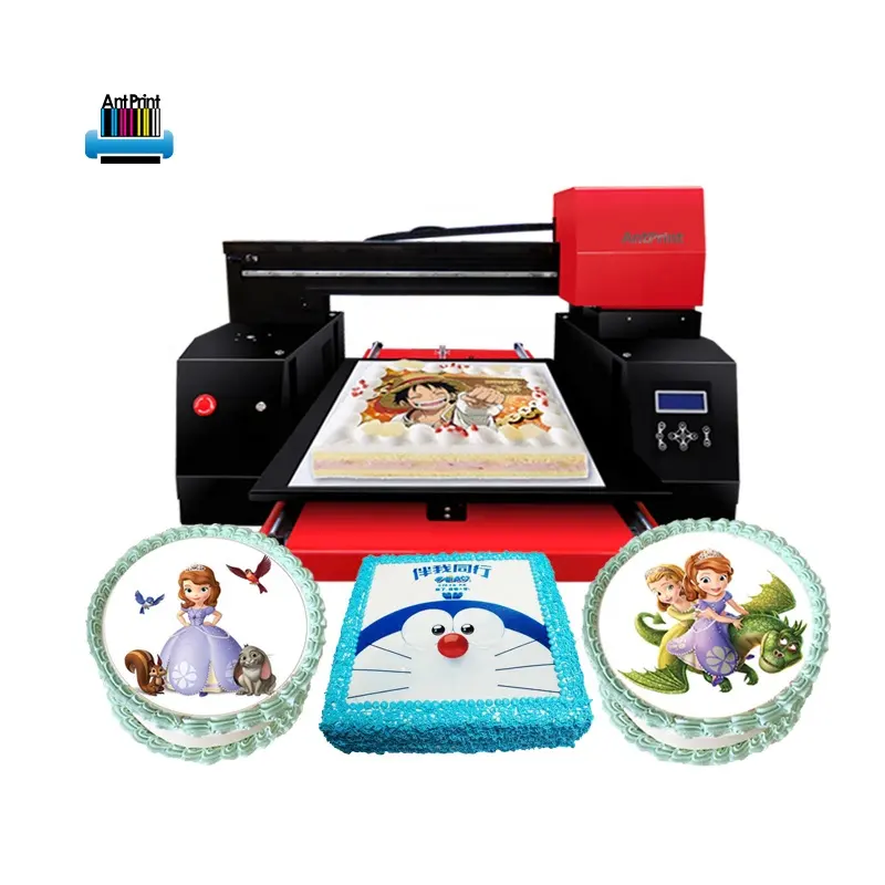 Kecepatan Cepat Kue Printer Format Besar 6090 Makanan Mesin Cetak XP600 Harga