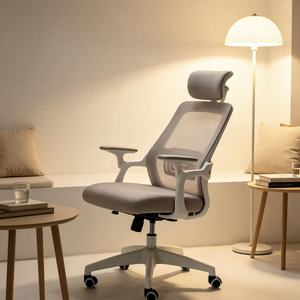 Silla de Oficina Ergonómica Moderna con Reposacabezas Ajustable, Giratoria y con Altura Regulable, y Tela de Malla Multifuncional para Profesores - Product Image 6