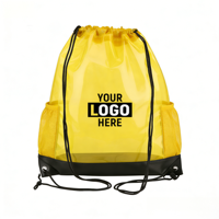 Sacs de shopping en plastique transparents personnalisés avec logo imprimé, marque propre, pour l'extérieur, imperméables, avec cordon de serrage