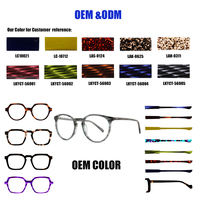 Le cadre de lunettes rétro rondes de haute qualité est confortable à porter Les lunettes en matériau de plaque d'acétate sont des lunettes optiques d'artisanat exquis