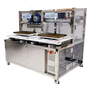 automatic cake cutter with two cutting platforms ultrasonic cutting machine for large output cake factory