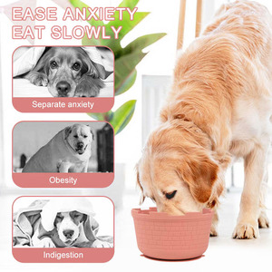 Groothandel Siliconen Hond Slow Feeder Likken Kom, Angst Verlichting Hond Likken Mat Traktatie Dispenser, Anti-Slip Langzaam Eten Hond Likken Kom - Product Image 5