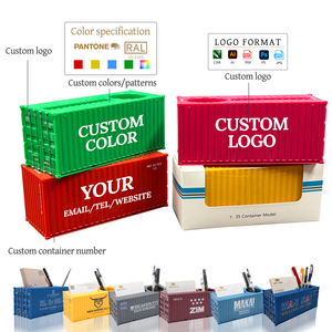 Hapap-lloyd nhựa lưu trữ hộp mô hình quy mô 1:35 vận chuyển <span class=keywords><strong>container</strong></span> o.a.s nhà máy tùy chỉnh chủ bút mô hình - Product Image 2