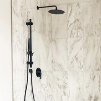 Ensemble de pommeau de douche complet Australian Standard Ensemble de douche mural 2 en 1 brossé pour salle de bain