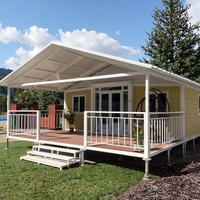 Fournisseur direct d'usine, maison modulaire mobile extensible de 1 à 6 chambres, conteneur pliable, structure en acier pour villa, hôtel, utilisation complète