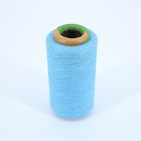 Fil à dentelle en rayonne/soie mélangée, teint par sections, haute ténacité, teint à la main, dégradé, à torsion forte, fil à tricoter texturé, textile