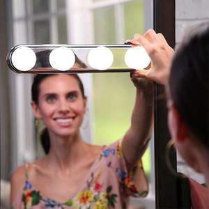 Portable LED <strong>Vanity</strong> <strong>Mirror</strong> <strong>Lights</strong>, Cordless Professional Make-up Lighting <strong>Mirror</strong> Lamps with Powerful Suction Cups COOL WHITE ABS - Product Image 3
