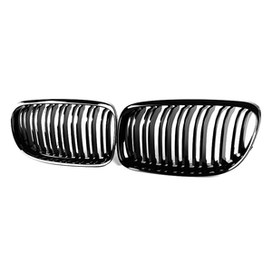 Grille de pare-chocs avant double ligne ABS noir brillant pour <span class=keywords><strong>BMW</strong></span> série 3 <span class=keywords><strong>E90</strong></span> LCI 2008-2011 M style grille de pare-chocs - Product Image 1