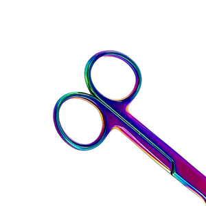Stainless Steel Manual Veterinary Bandage Scissors <b>Angled</b> Blade Reusable Medical Dressing <b>Cutting</b> Surgical Instruments - Product Image 5