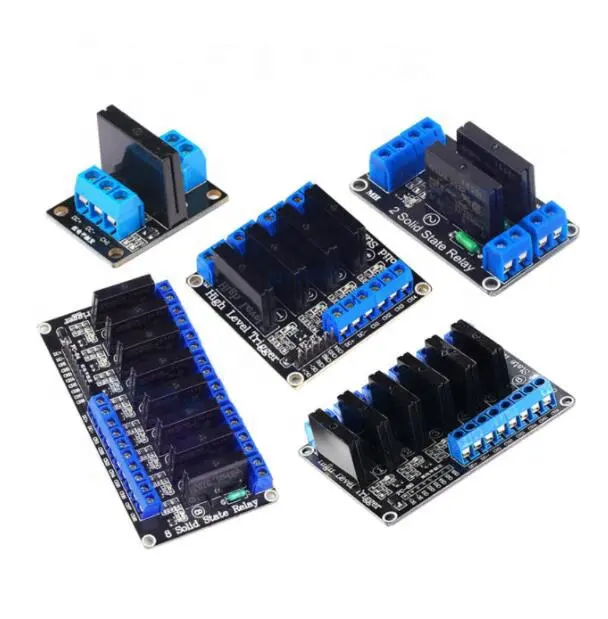 5V Relay 1/2/4/6/8 Channel OMRON SSR High Low Level Solid State Relay Module 250V 2ADC/AC