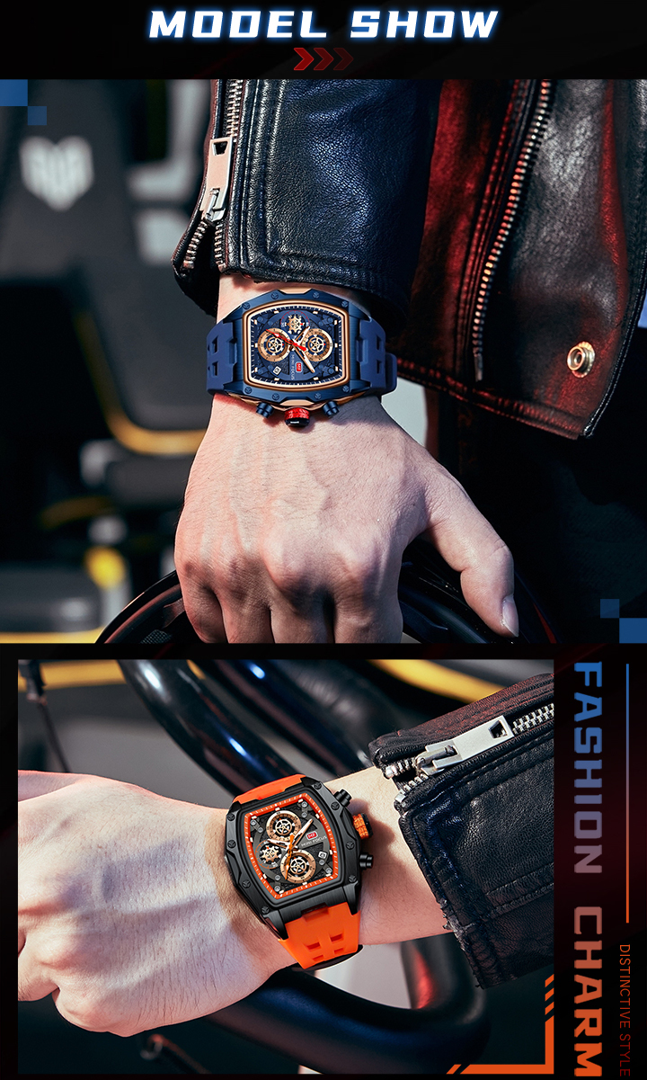 MINI FOCUS 0473 - Chronograph Casual Sports Watch for Men
