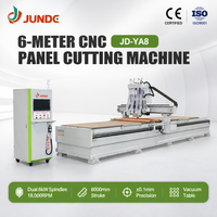 Machine de fraisage, de perçage, de sciage et de chanfreinage CNC multifonctionnelle JUNDE pour profilés en aluminium, en bois, pour fenêtres et portes