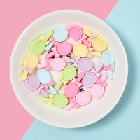 Miniature miroir dos plat résine Cabochon maison de poupée jouets pour bricolage coque de téléphone Scrapbooking artisanat bricolage cheveux arcs décoration