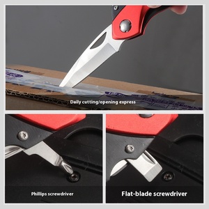 Wholesale 6 in 1 Sturdy Durable Foldable EDC <strong>Multitool</strong> Folding Knife - Product Image 4