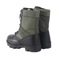 Bottes de combat hautes à motif camouflage vert jungle tout-terrain
