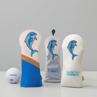 2025 couvre-chef de golf hybride utilitaire personnalisé en cuir PU conducteur de vente au détail en vrac couvre-chef de golf personnalisé couvre-club de golf