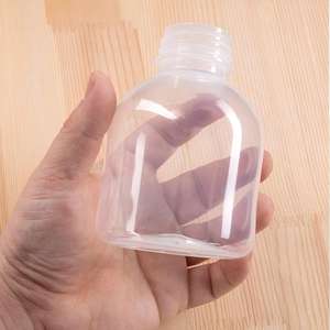 Bouteilles en plastique PP mignonnes et robustes <span class=keywords><strong>de</strong></span> 125 ml, 200 ml, 300 ml, 350 ml, <span class=keywords><strong>de</strong></span> qualité alimentaire, résistantes à la chaleur, pour boissons chaudes et thé au lait tendance, avec bouchon à vis. - Product Image 4