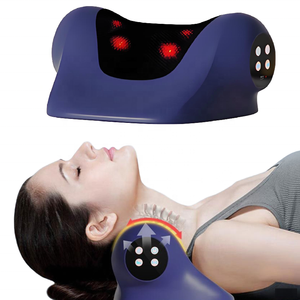 C-Curve Infravermelho Compressa Quente Pescoço Massageador Ajuste Multi-Engrenagem Aquecimento Vibração Dupla Finalidade Cervical Travesseiro Pé Massageador - Product Image 1