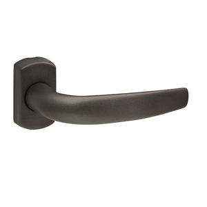 Maniglia della porta quadrata maniglia della porta <span class=keywords><strong>serratura</strong></span> principale in legno porta d'ingresso Design diviso esterno interno tubolare nero accetta moderno - Product Image 2