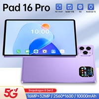 Tablet Pad 16 Pro de 11 Pulgadas, 16GB, 108MP, 8000mAh, 4G, Doble SIM+TF, Económica, 5G, Wi-Fi, Multilingüe, Recién Llegada