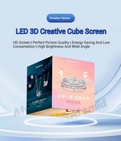Atemid P2.5 Dynamic 3D LED Display Wall Cube Screen Remote Control Via 4G/WiFi Dynamic Shop Branding pour les magasins et les détaillants