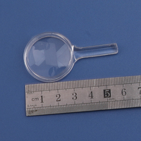 Cheap Handheld Plastic Acrylic Magnifiers Fully Transparent Conjoined Magnifying Glass