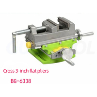Étau de précision pour le perçage du fraisage 2 en 1 Table de travail en alliage d'aluminium Table de travail multifonctionnelle Mini table croisée