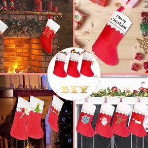 Sacchetti Regalo Natalizi all'Ingrosso, Decorazioni per Feste, Calze <span class=keywords><strong>di</strong></span> Babbo <span class=keywords><strong>Natale</strong></span> in Feltro, Ornamenti da Appendere all'<span class=keywords><strong>Albero</strong></span> - Product Image 4