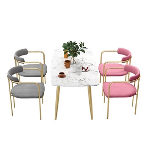 Explose combinaison de Table à manger et de chaise en marbre de Restaurant occidental nordique Simple - Product Image 5