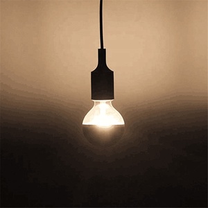 Phổ Biến Bạc Nhúng Bóng Đèn Công Nghiệp Phong Cách Cổ Điển Nửa Gương Quả Cầu Đèn <span class=keywords><strong>G125</strong></span> E27 Trắng Ấm - Product Image 4