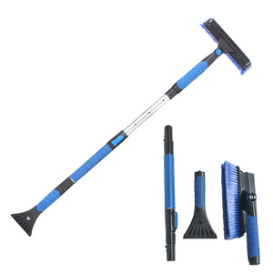 Essuie-glace à neige pour voiture, pelle à neige rétractable pour voiture, kit d'outils de déneigement hivernal, équipement pour excursions en autonomie, grande pelle à neige - Product Image 5