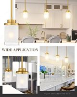 Suspension moderne dorée pour îlot de cuisine, luminaire suspendu pour plafond, éclairage suspendu style ferme pour salle à manger et chambre