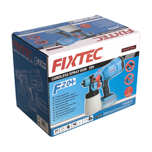 Pistolet de peinture sans fil FIXTEC 20V, 800 ml, portable, électrique, <span class=keywords><strong>avec</strong></span> batterie au lithium et buse - Product Image 6