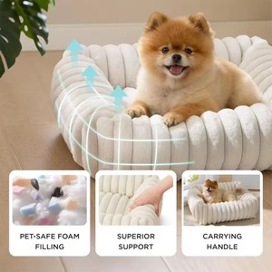 Cama Ecológica para Perros Pequeños/Medianos, Lavable, Ortopédica, de Felpa, con Funda Extraíble con Cierre, para Uso en Invierno - Product Image 2