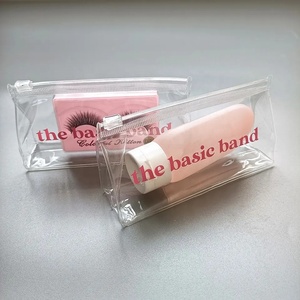 Bolsa de PVC Transparente con Cierre Deslizante y Logotipo Personalizado, para Cosméticos, Cuidado de la Piel, Joyería, Bolsa con Cierre Hermético - Product Image 1