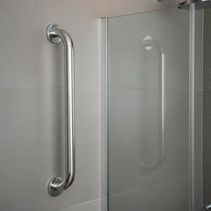 Barra de Apoyo de Acero Inoxidable para Montar en la Pared, Cromado Pulido, Antideslizante, Barra de Seguridad para Baño, Diseño Minimalista y Duradero - Product Image 3